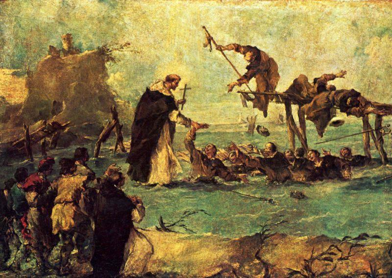 Francesco Guardi Miracle of a Dominicane Saint oil painting image